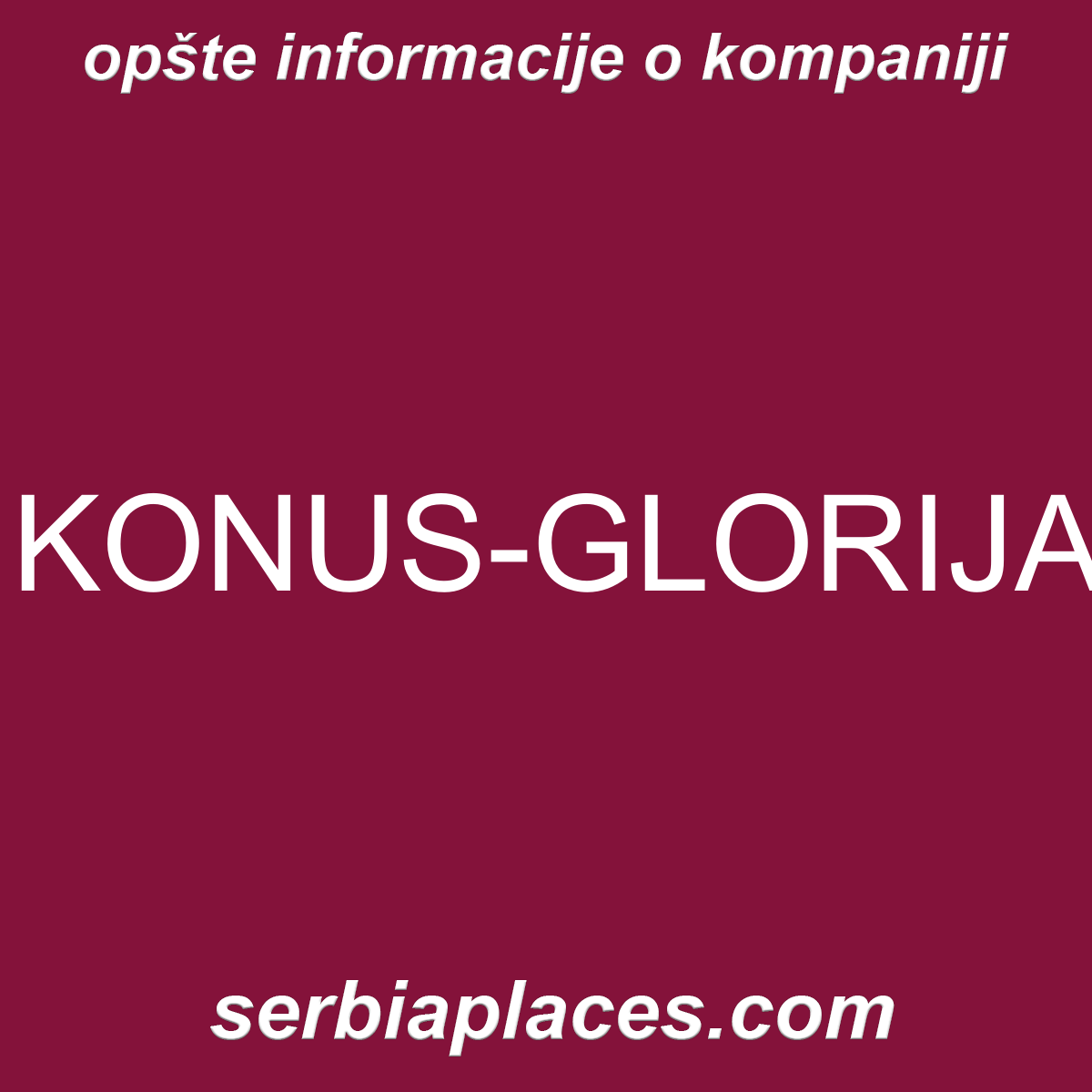 KONUS-GLORIJA
