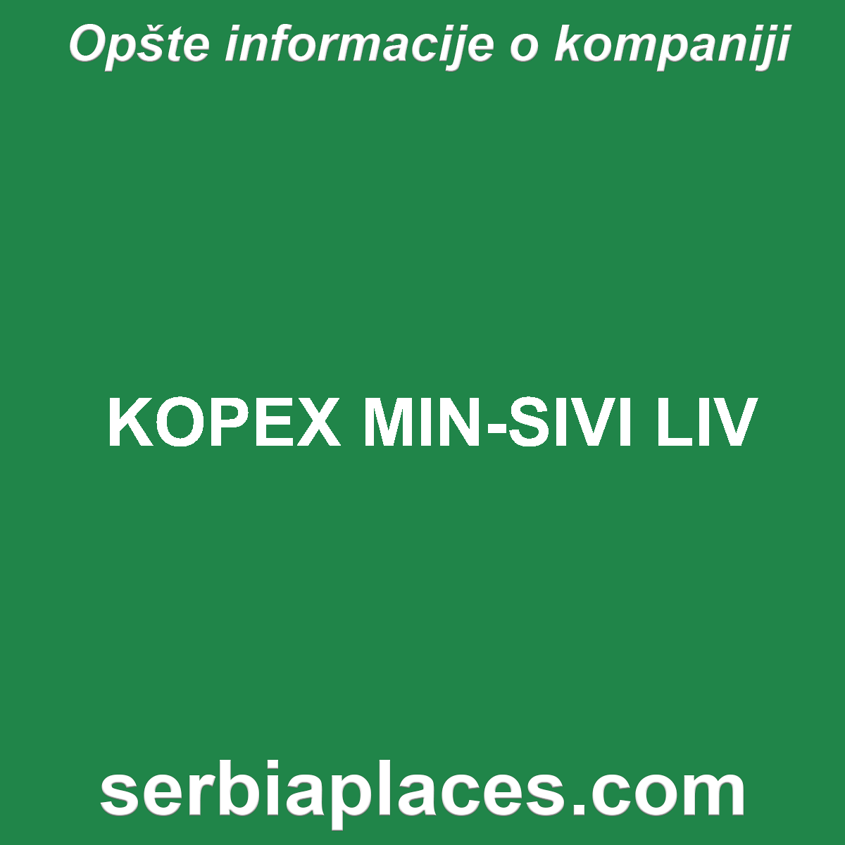 KOPEX MIN-SIVI LIV