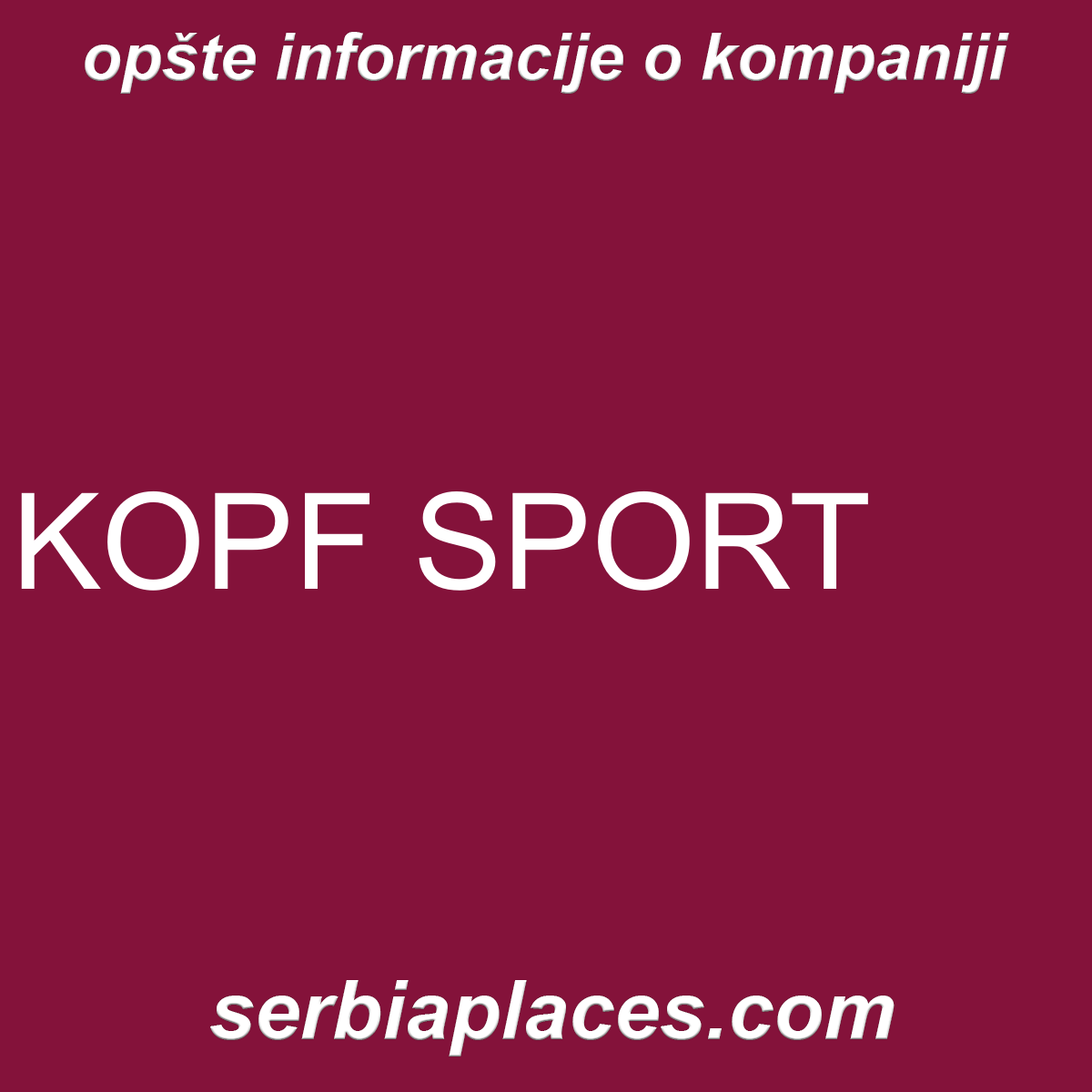 KOPF SPORT