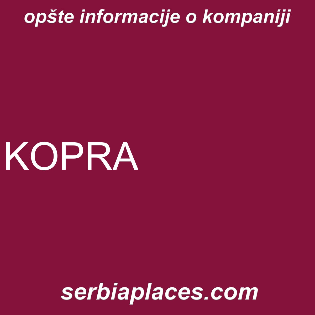 KOPRA