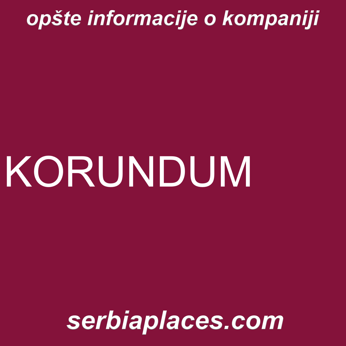 KORUNDUM