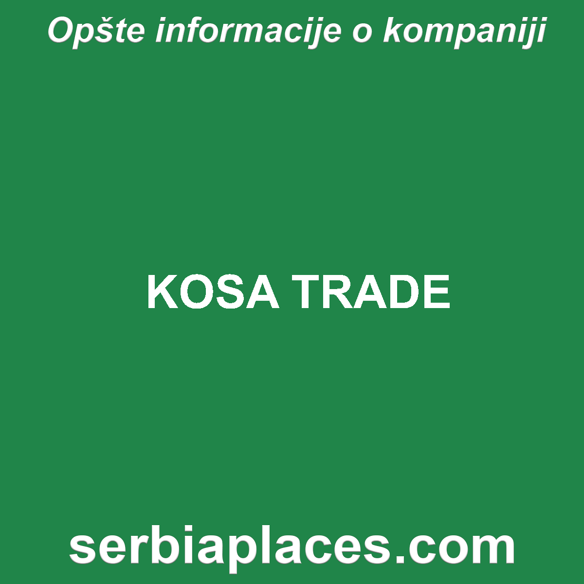 KOSA TRADE