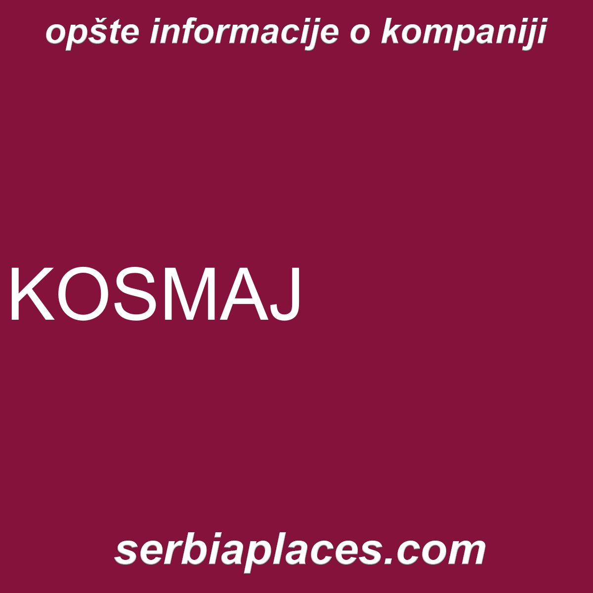 KOSMAJ