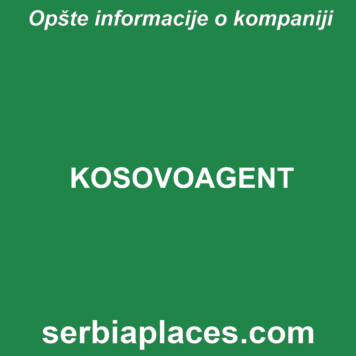 KOSOVOAGENT