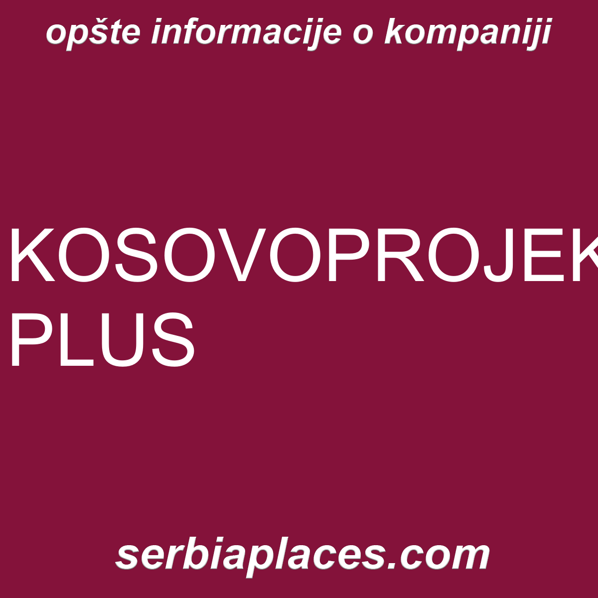 KOSOVOPROJEKT PLUS