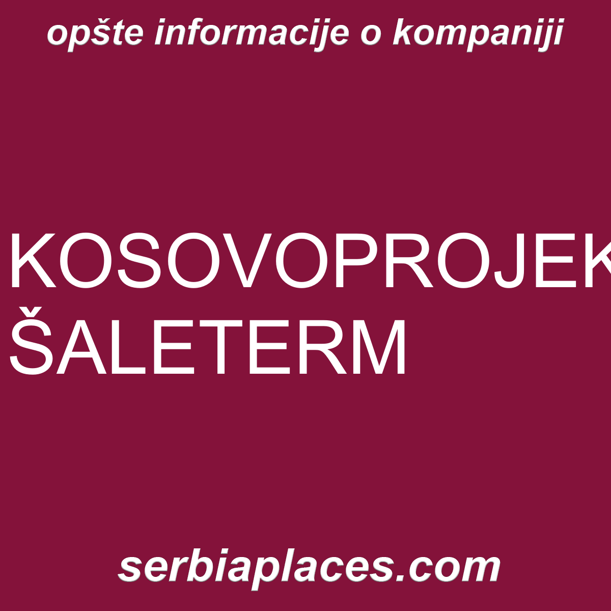 KOSOVOPROJEKT-ŠALETERM