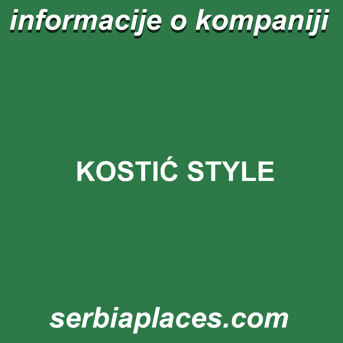KOSTIĆ STYLE