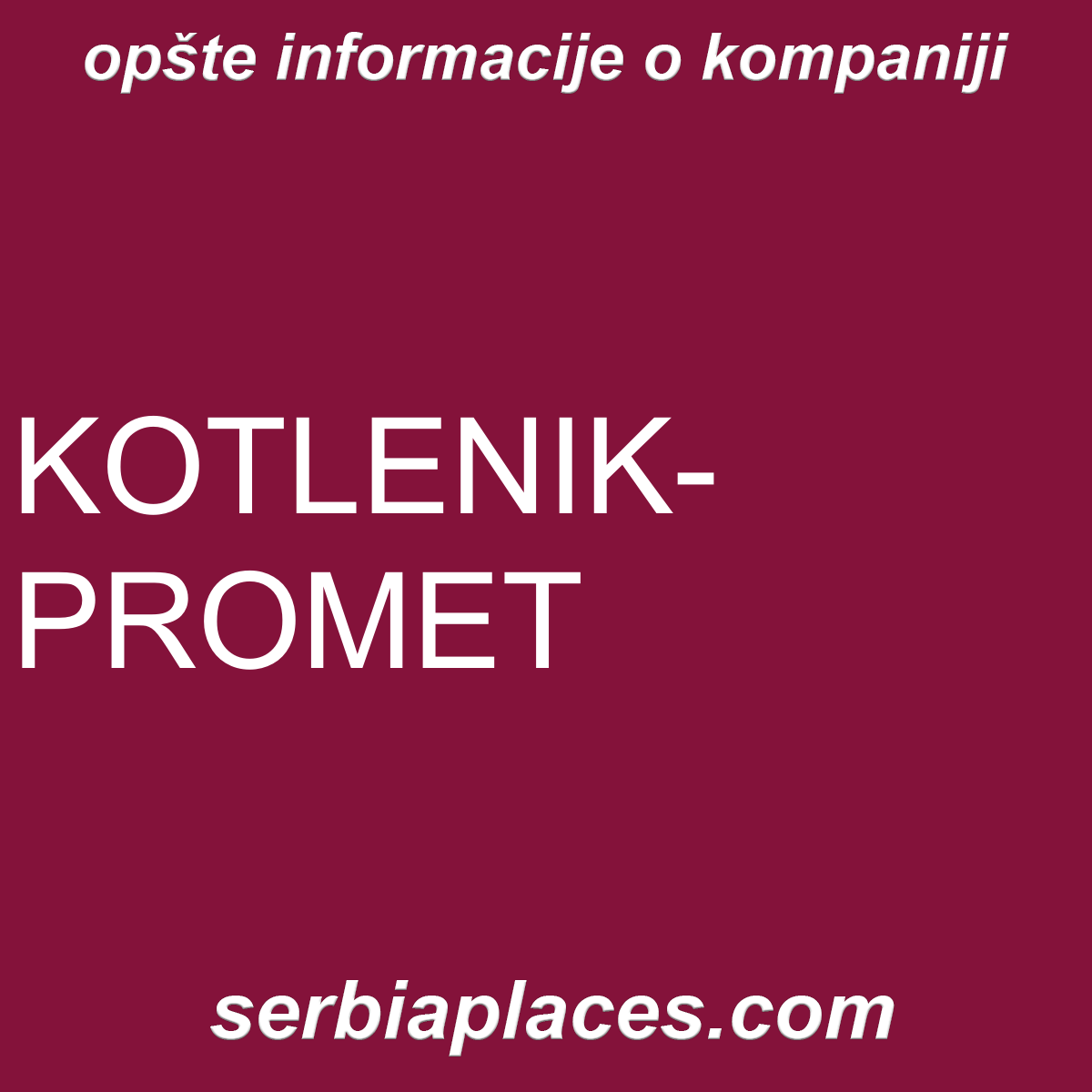 KOTLENIK-PROMET