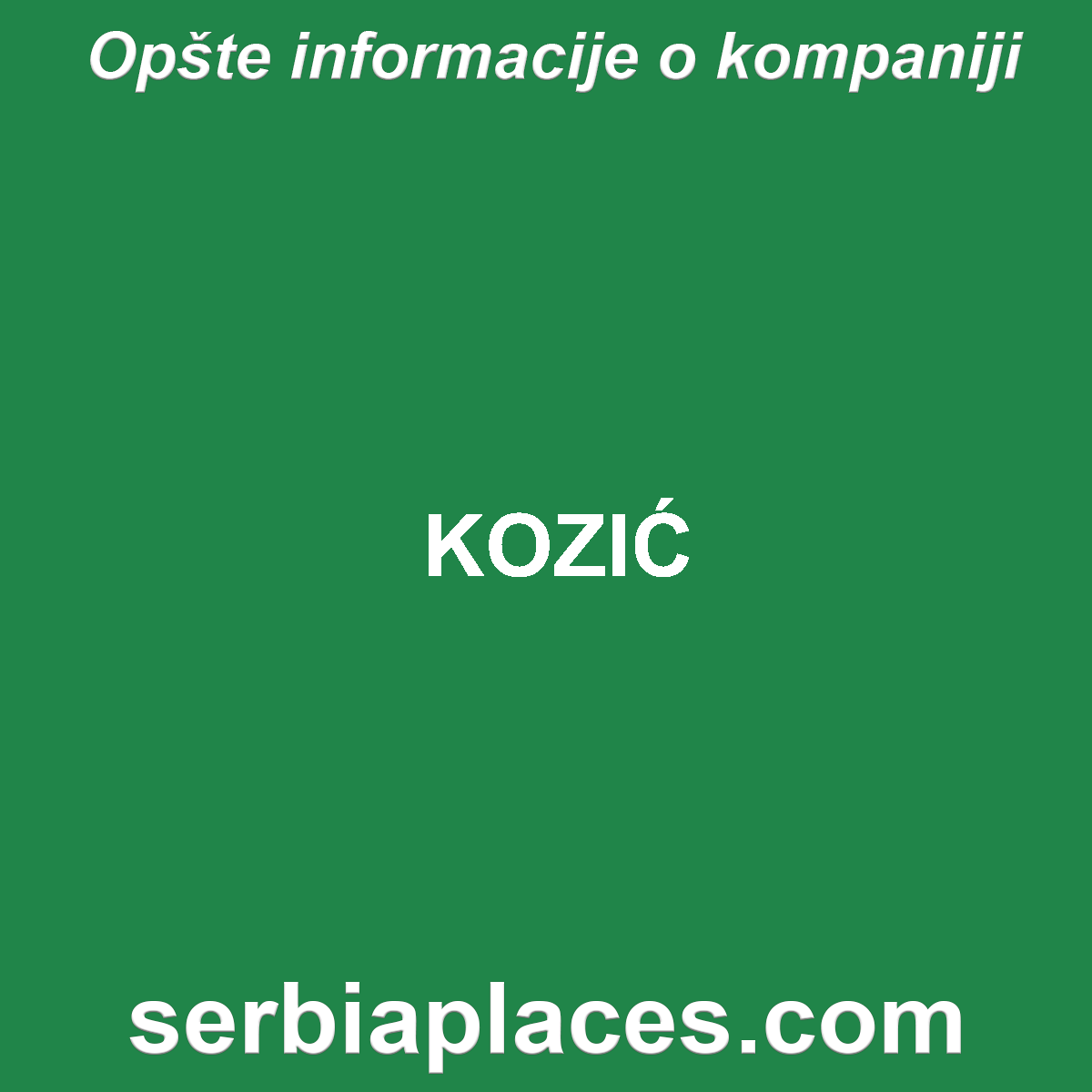 KOZIĆ