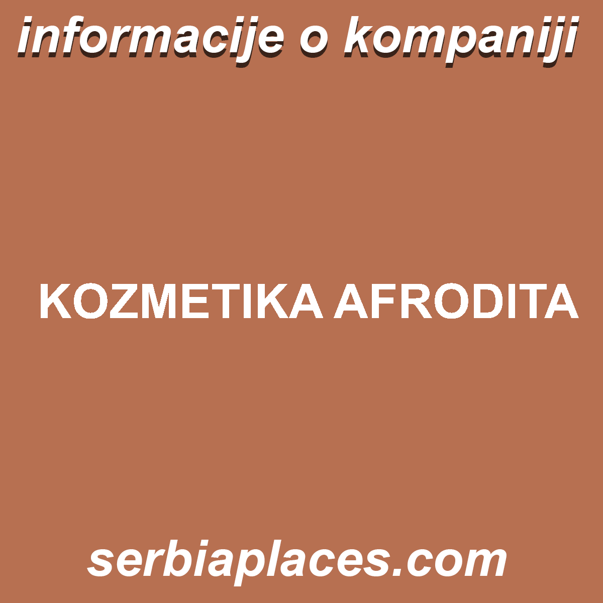 KOZMETIKA AFRODITA
