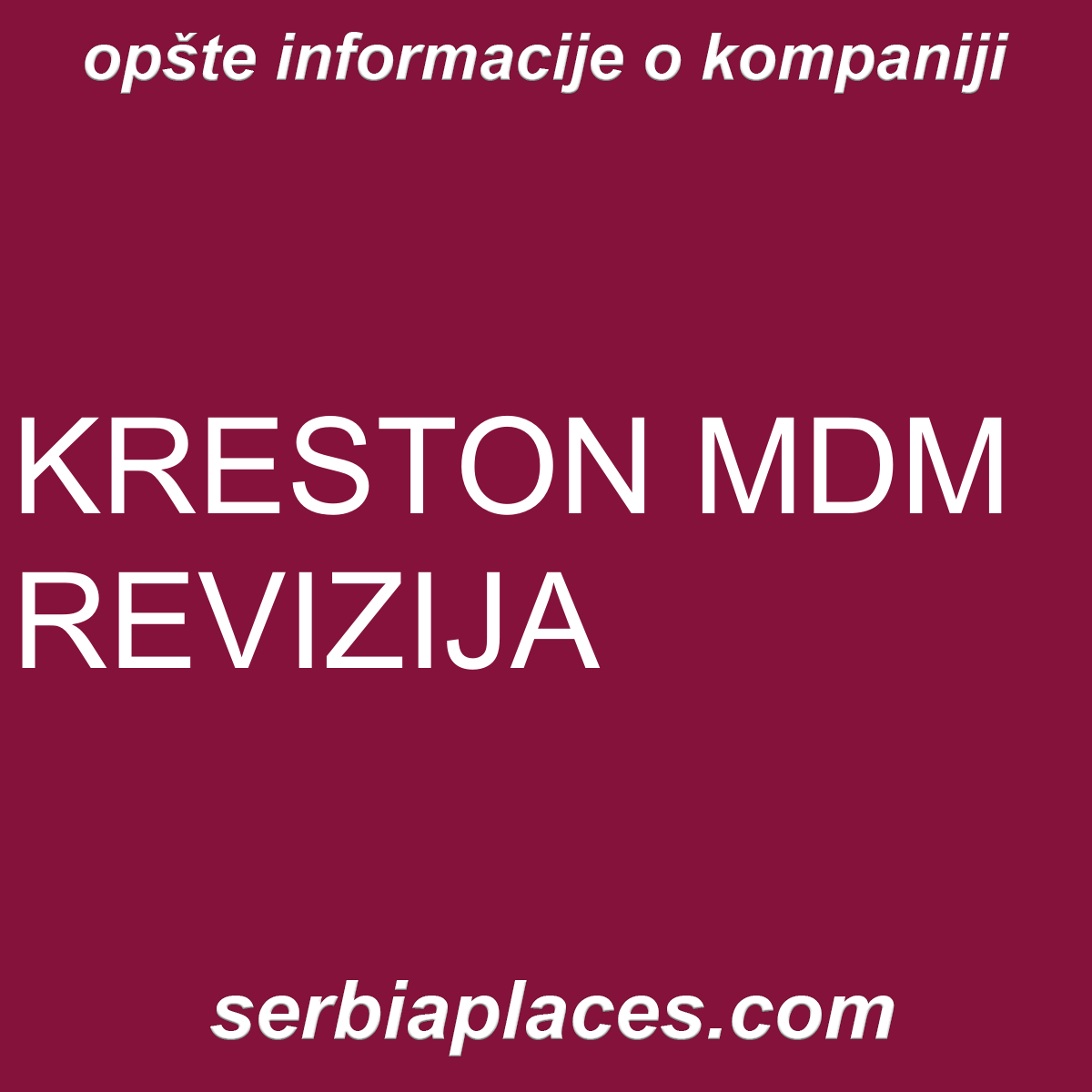 KRESTON MDM REVIZIJA