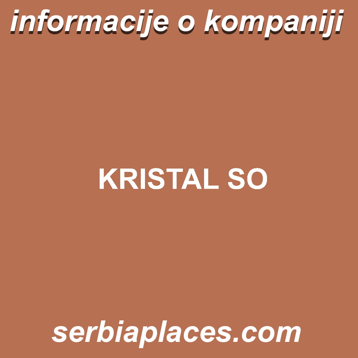 KRISTAL SO