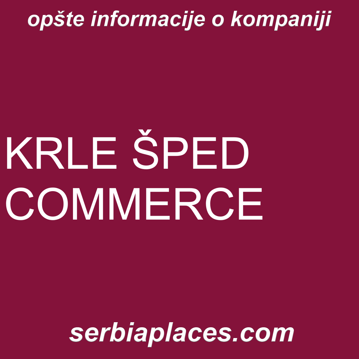 KRLE ŠPED COMMERCE