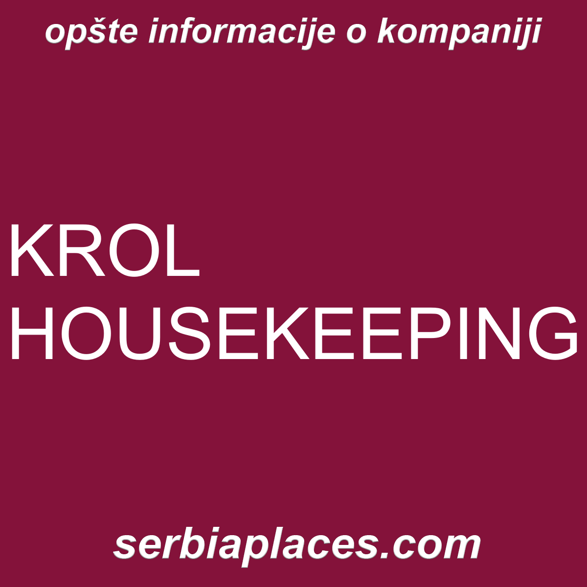 KROL HOUSEKEEPING