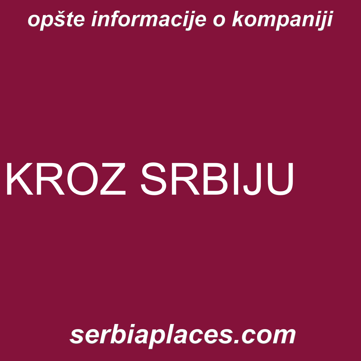KROZ SRBIJU