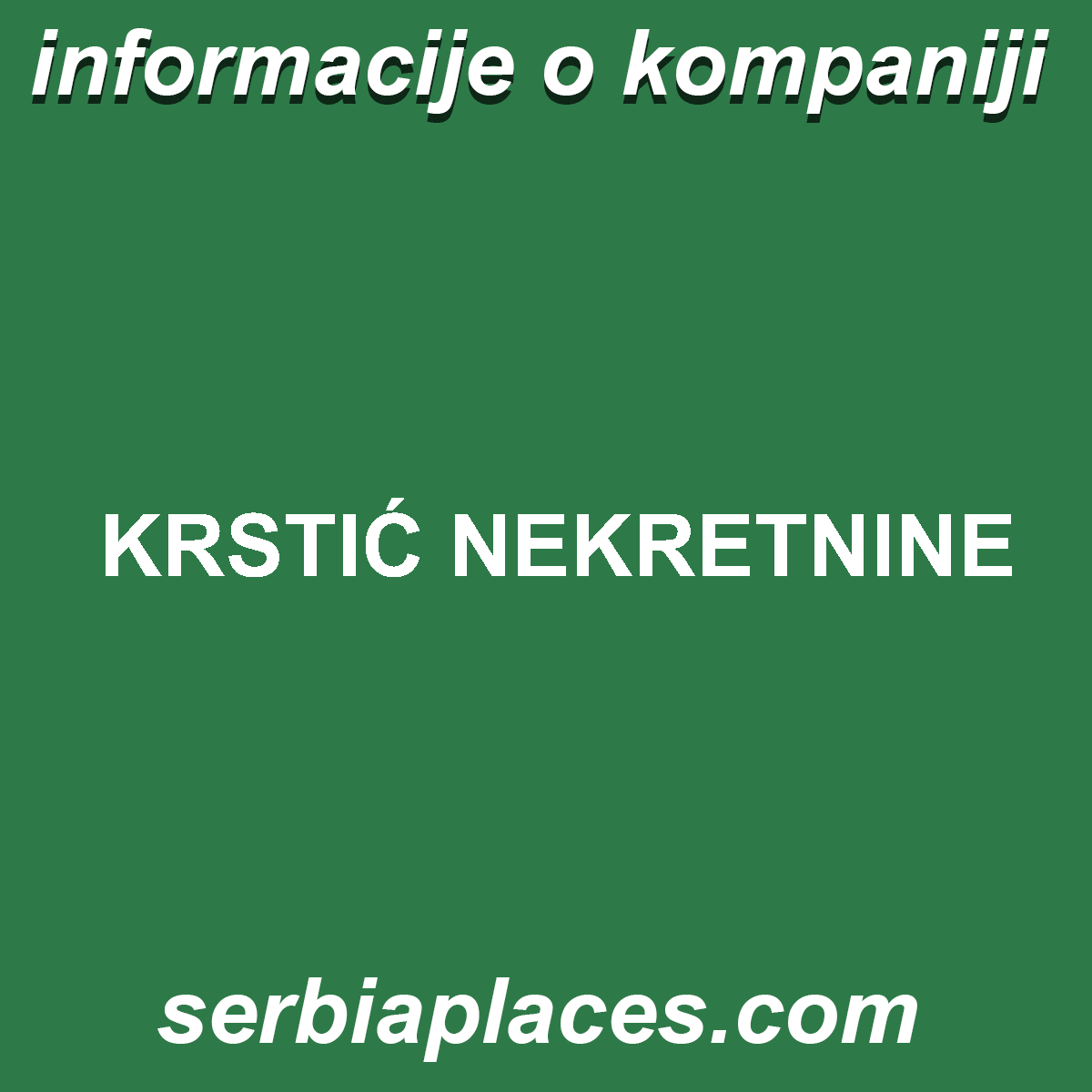 KRSTIĆ NEKRETNINE