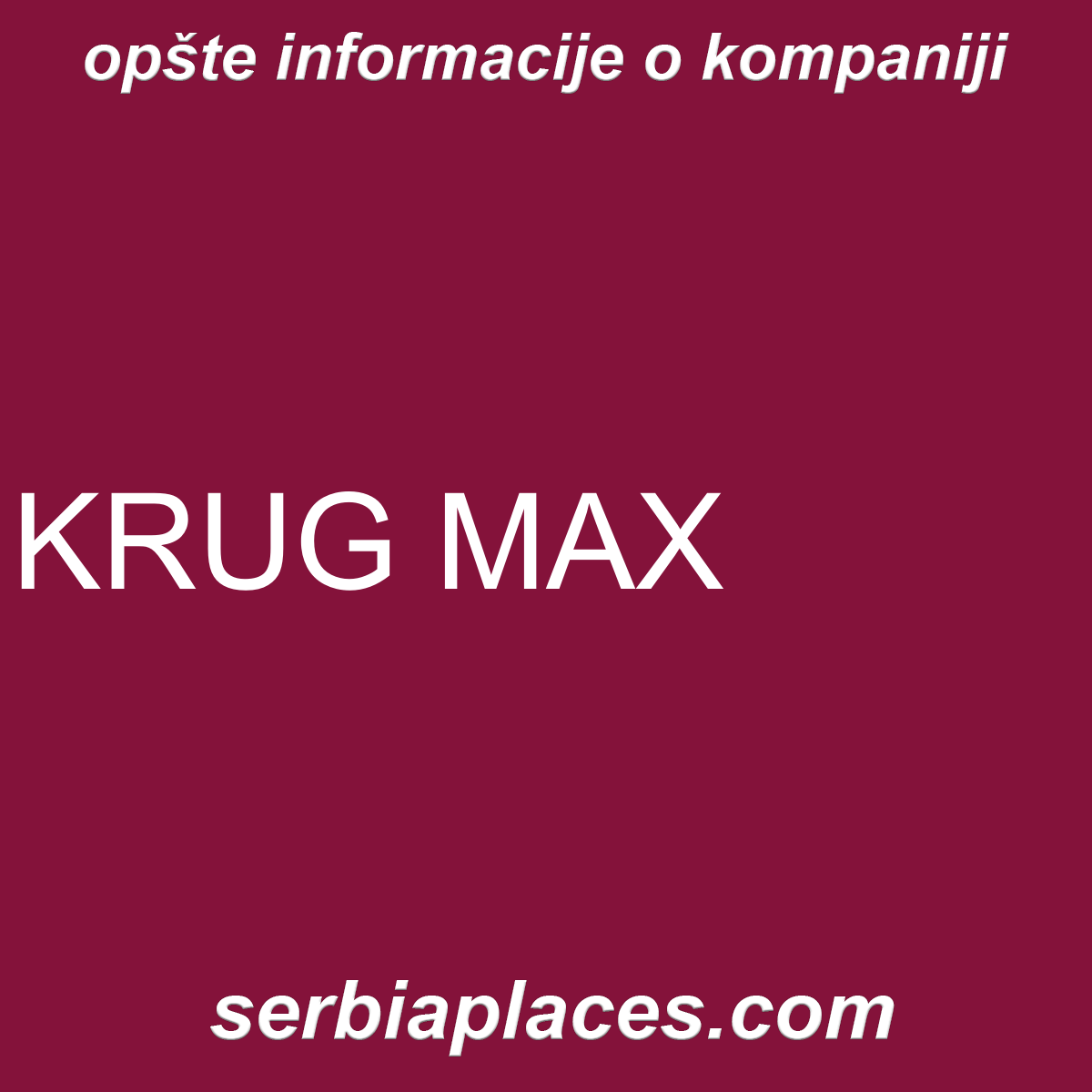 KRUG MAX