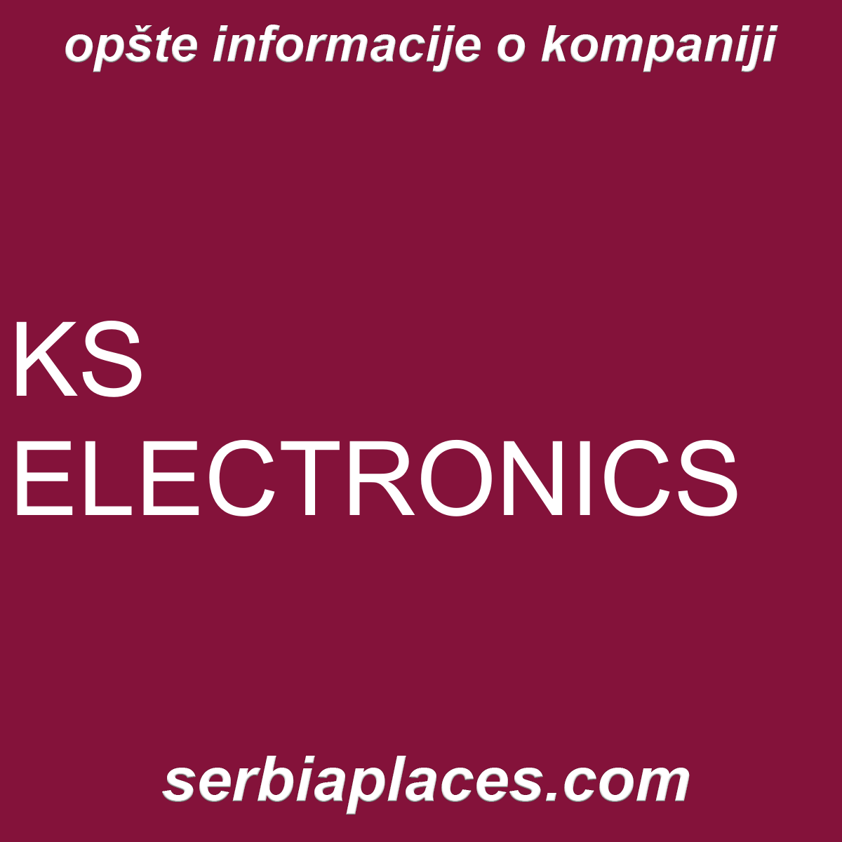 KS ELECTRONICS