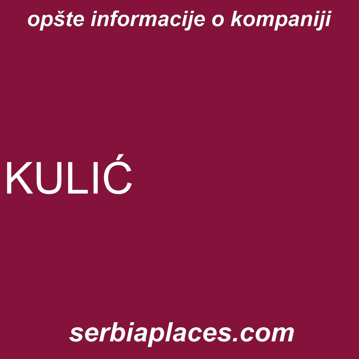 KULIĆ