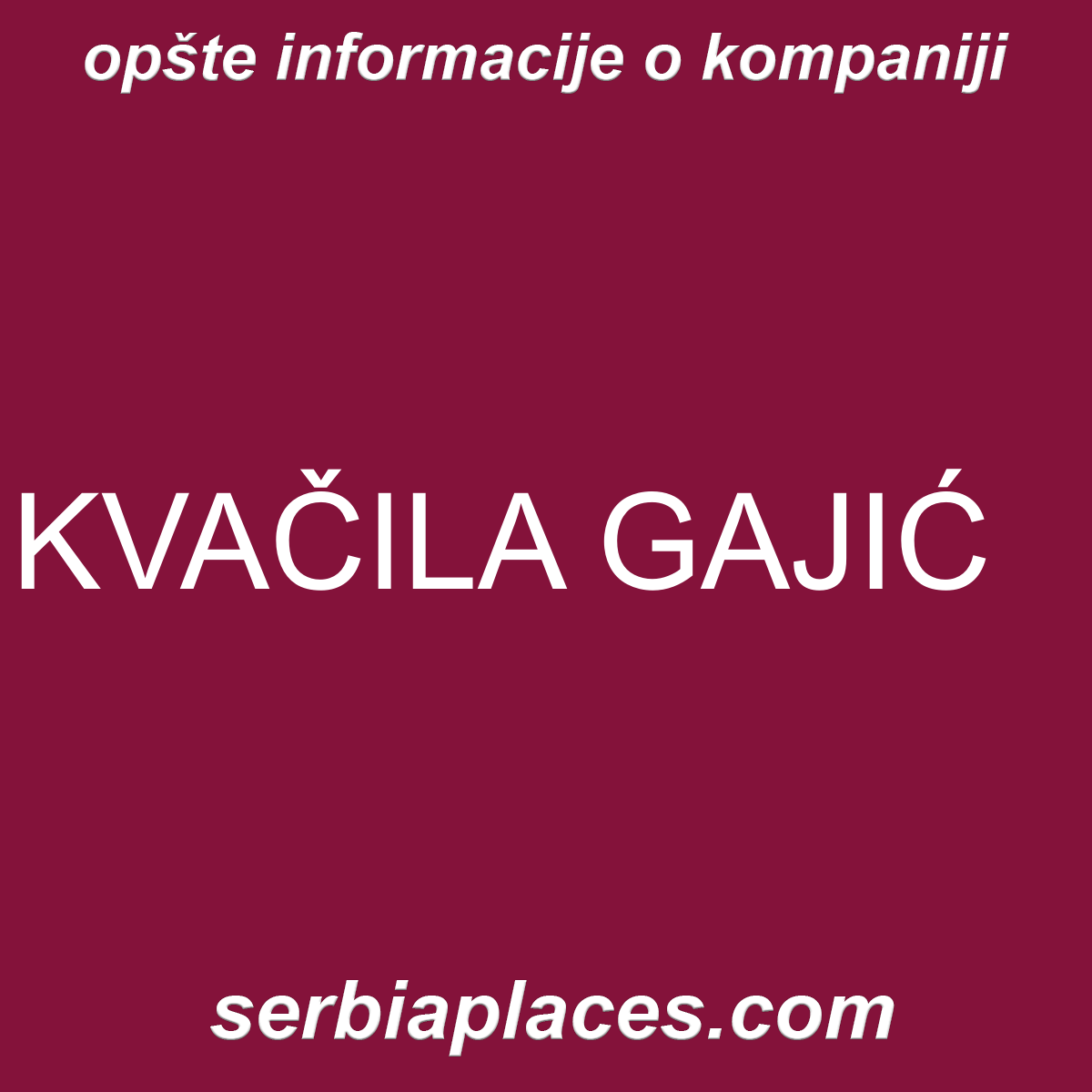 KVAČILA GAJIĆ