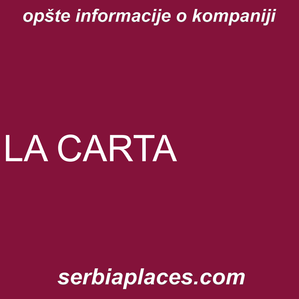 LA CARTA