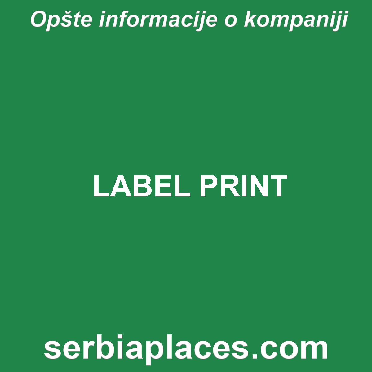 LABEL PRINT