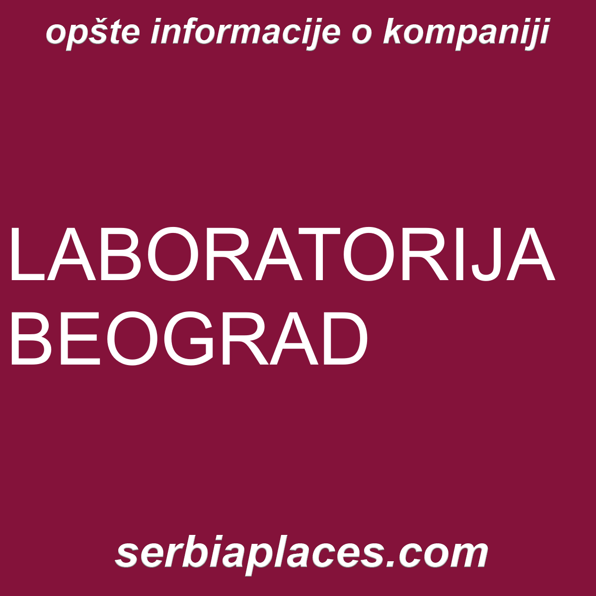 LABORATORIJA BEOGRAD