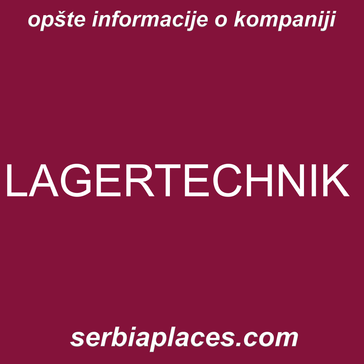 LAGERTECHNIK