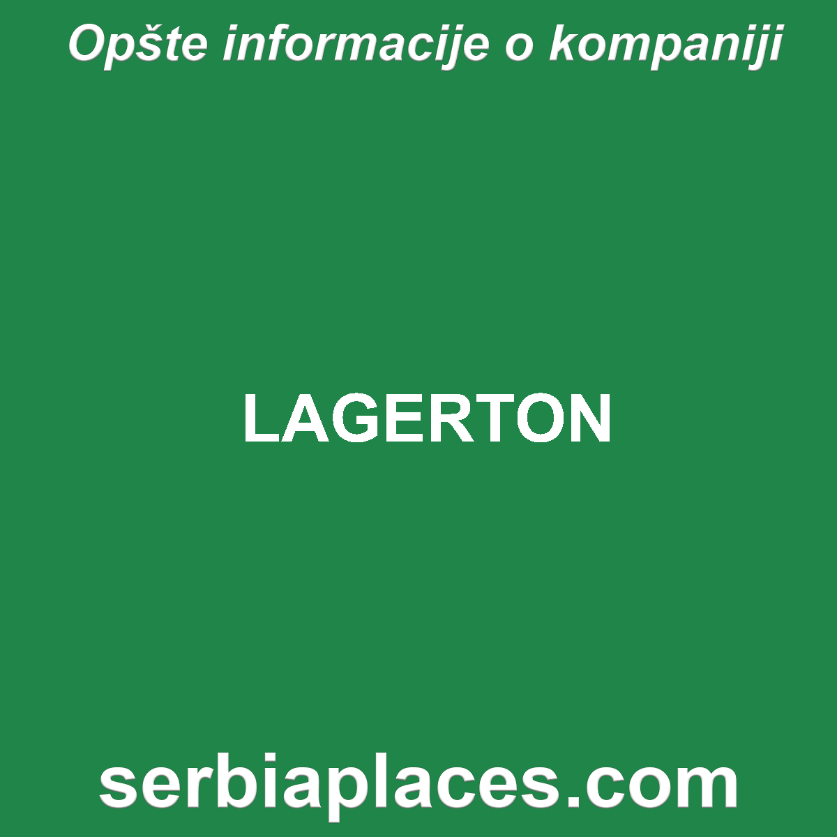 LAGERTON