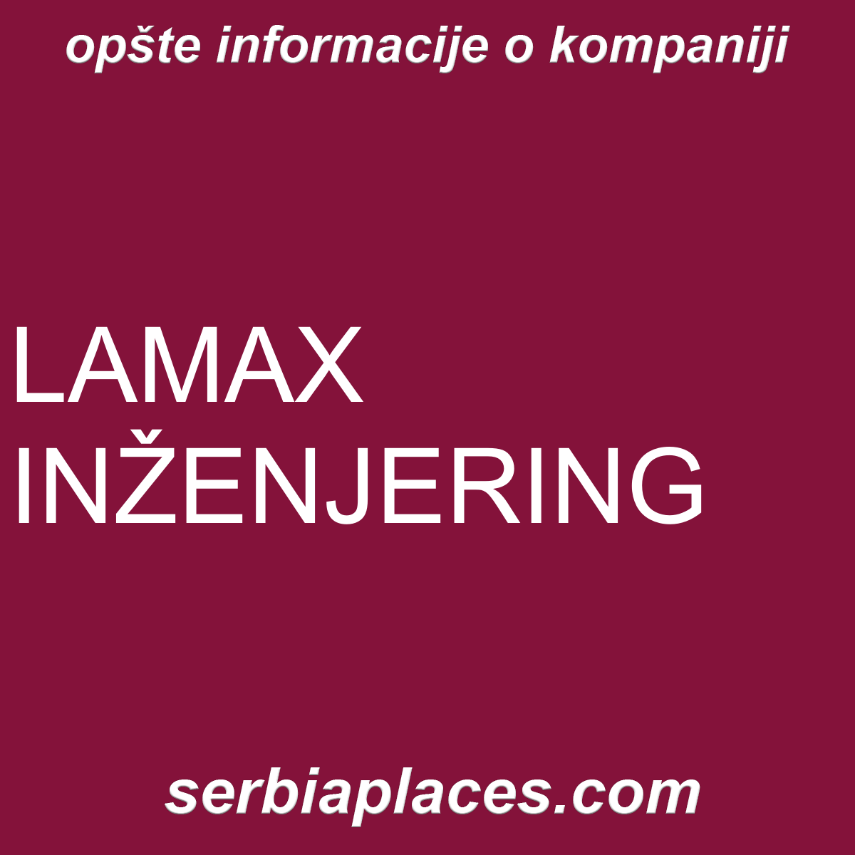 LAMAX INŽENJERING