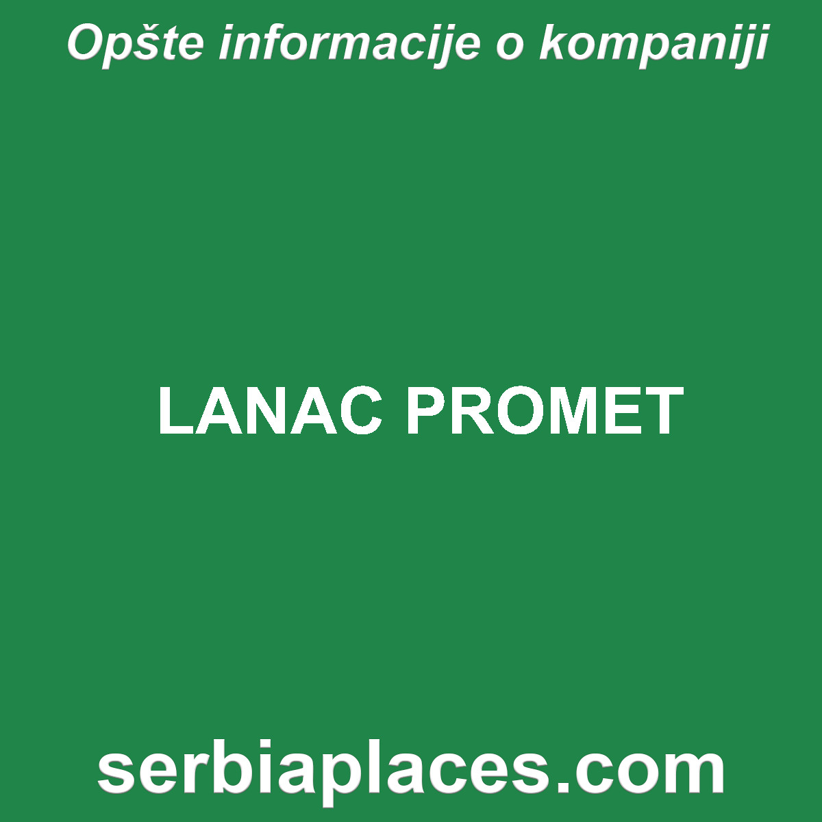 LANAC PROMET