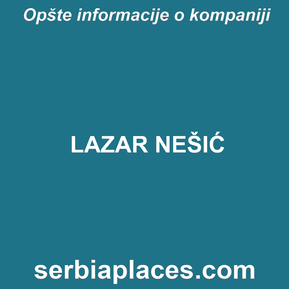 LAZAR NEŠIĆ