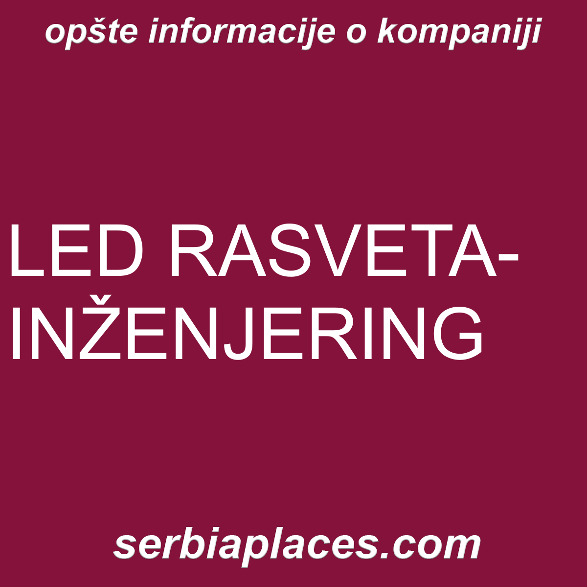 LED RASVETA-INŽENJERING
