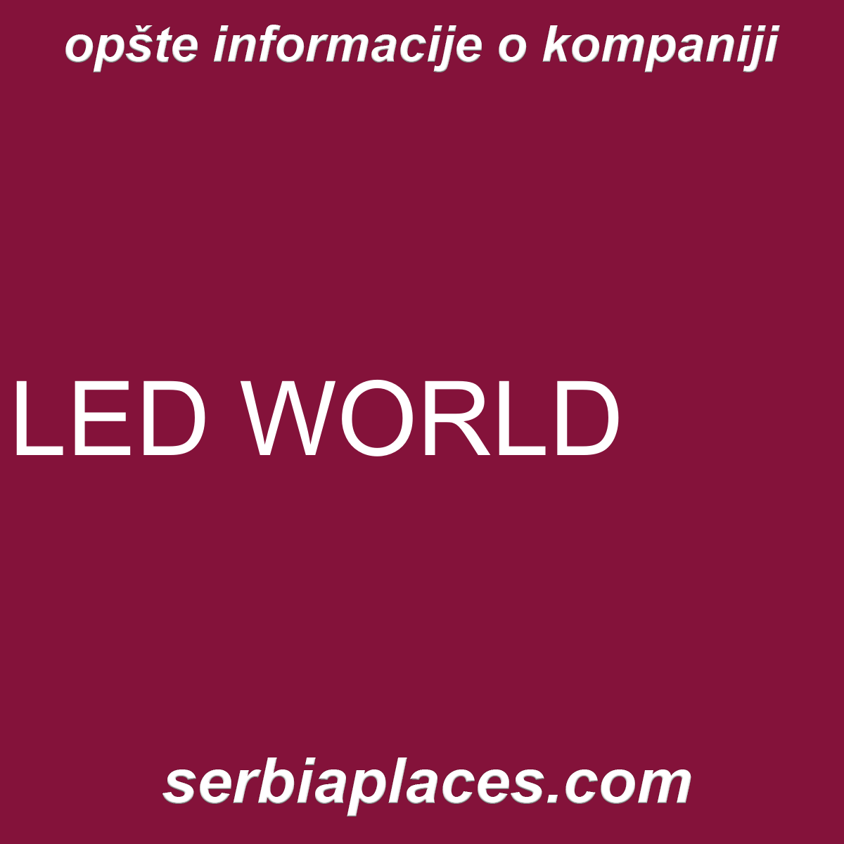 LED WORLD