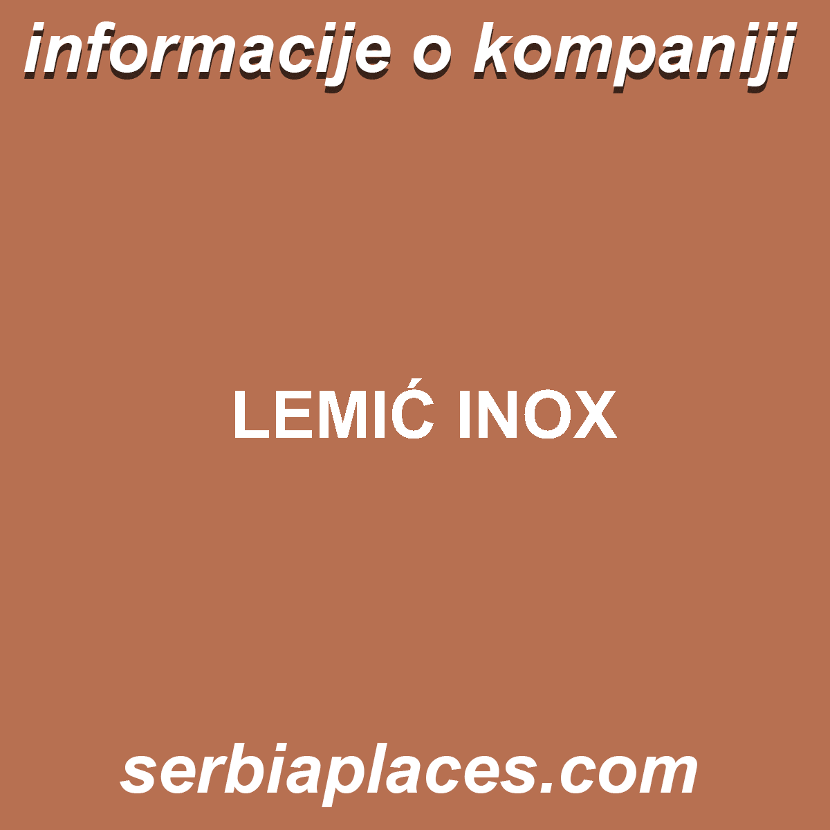 LEMIĆ INOX