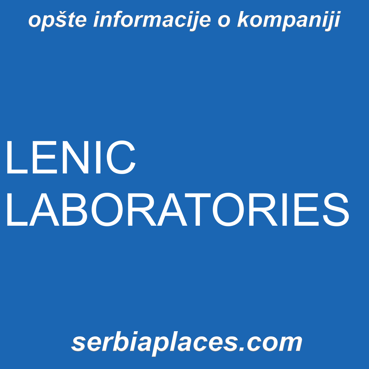 LENIC LABORATORIES