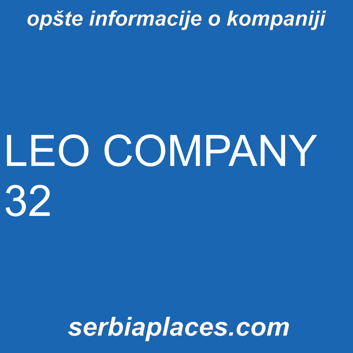 LEO COMPANY 32