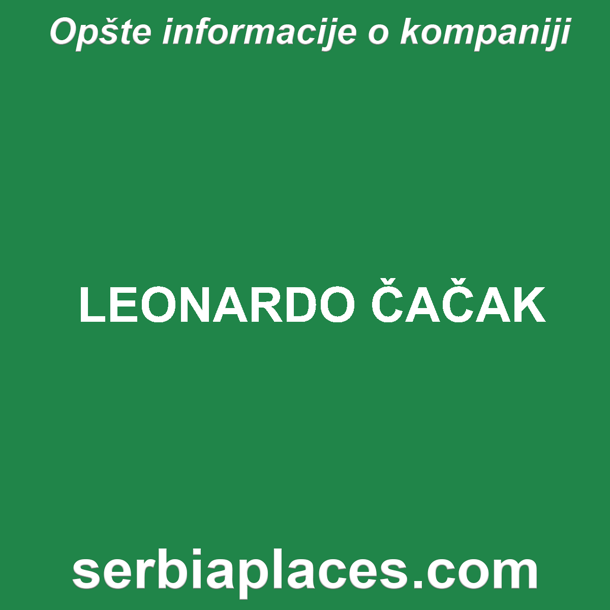 LEONARDO ČAČAK