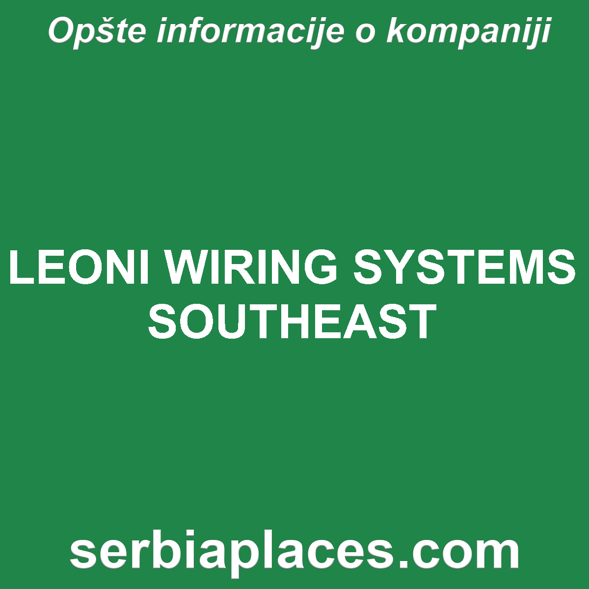 LEONI WIRING SYSTEMS SOUTHEAST