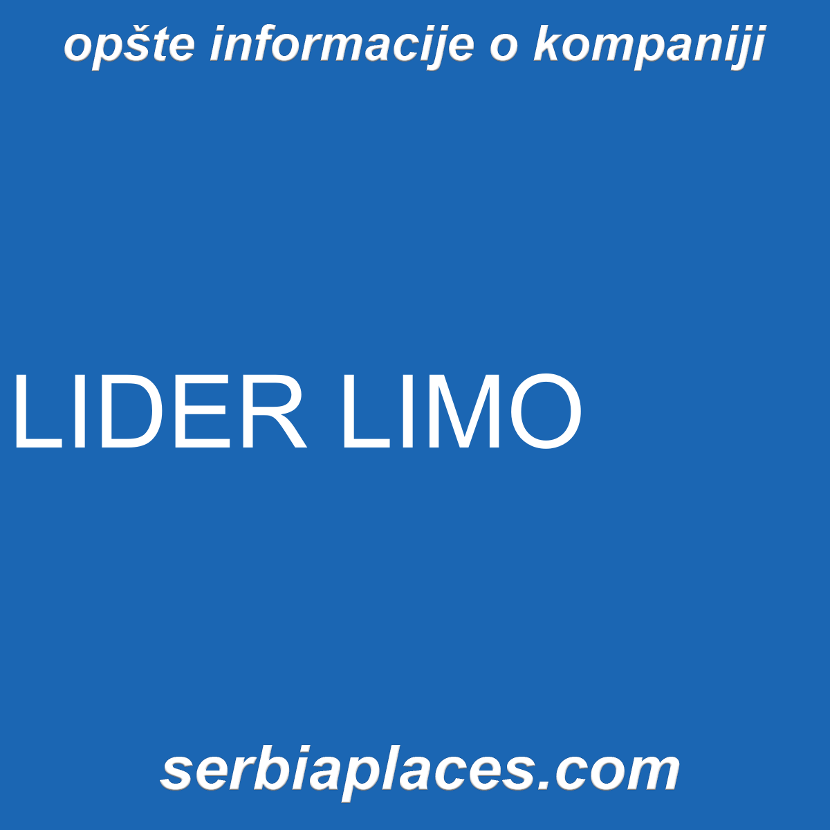LIDER LIMO