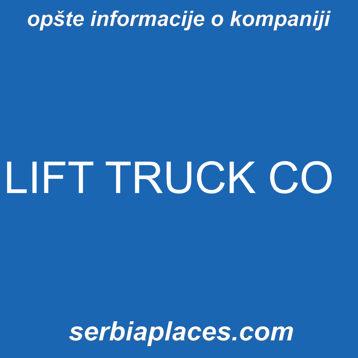 LIFT TRUCK CO