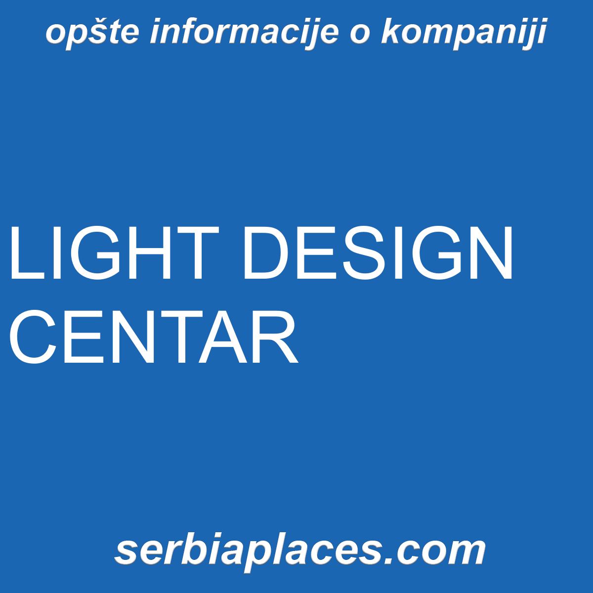 LIGHT DESIGN CENTAR