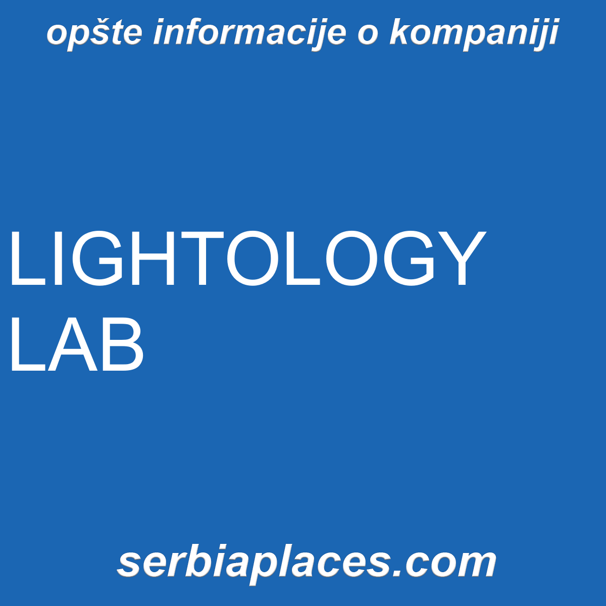 LIGHTOLOGY LAB