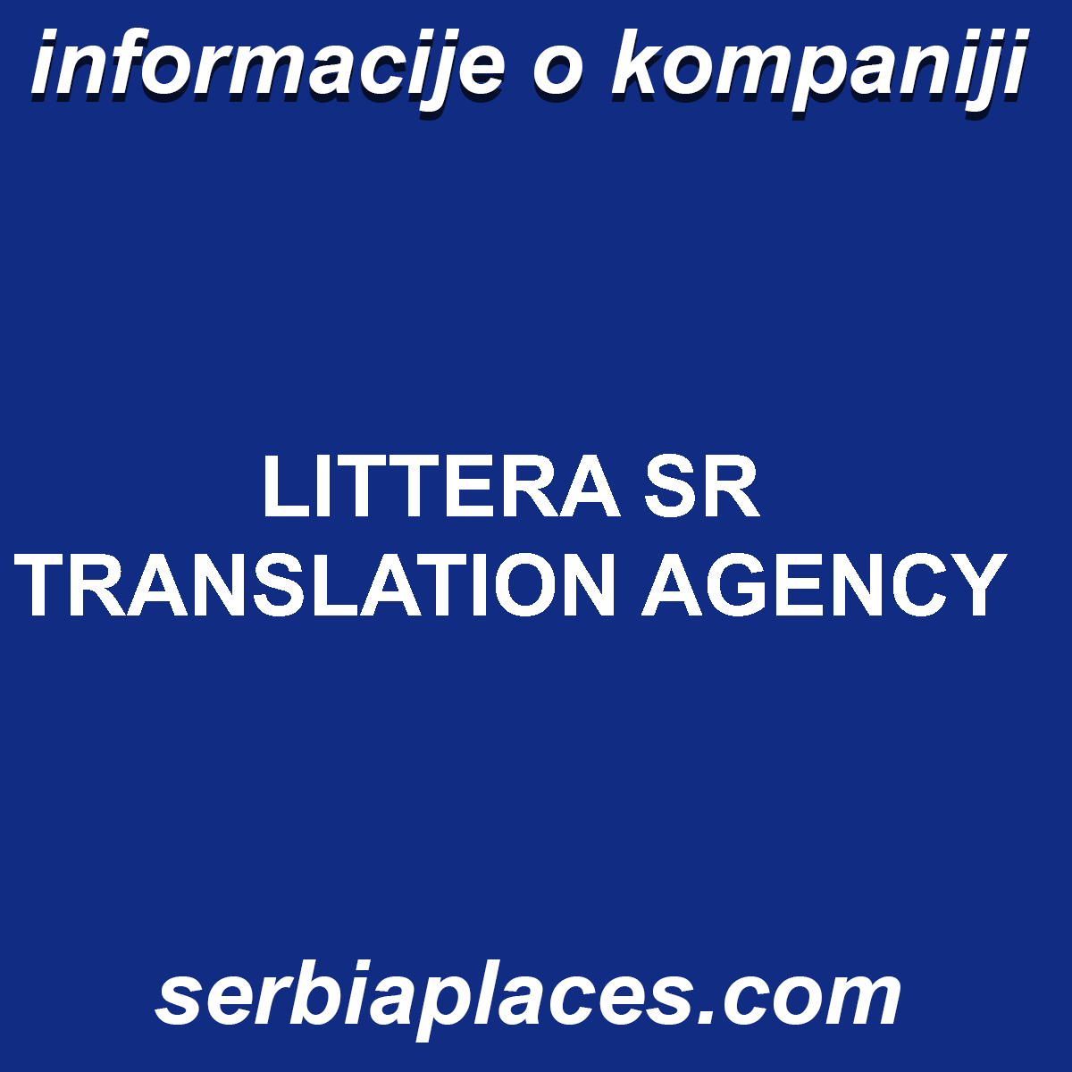 LITTERA SR TRANSLATION AGENCY