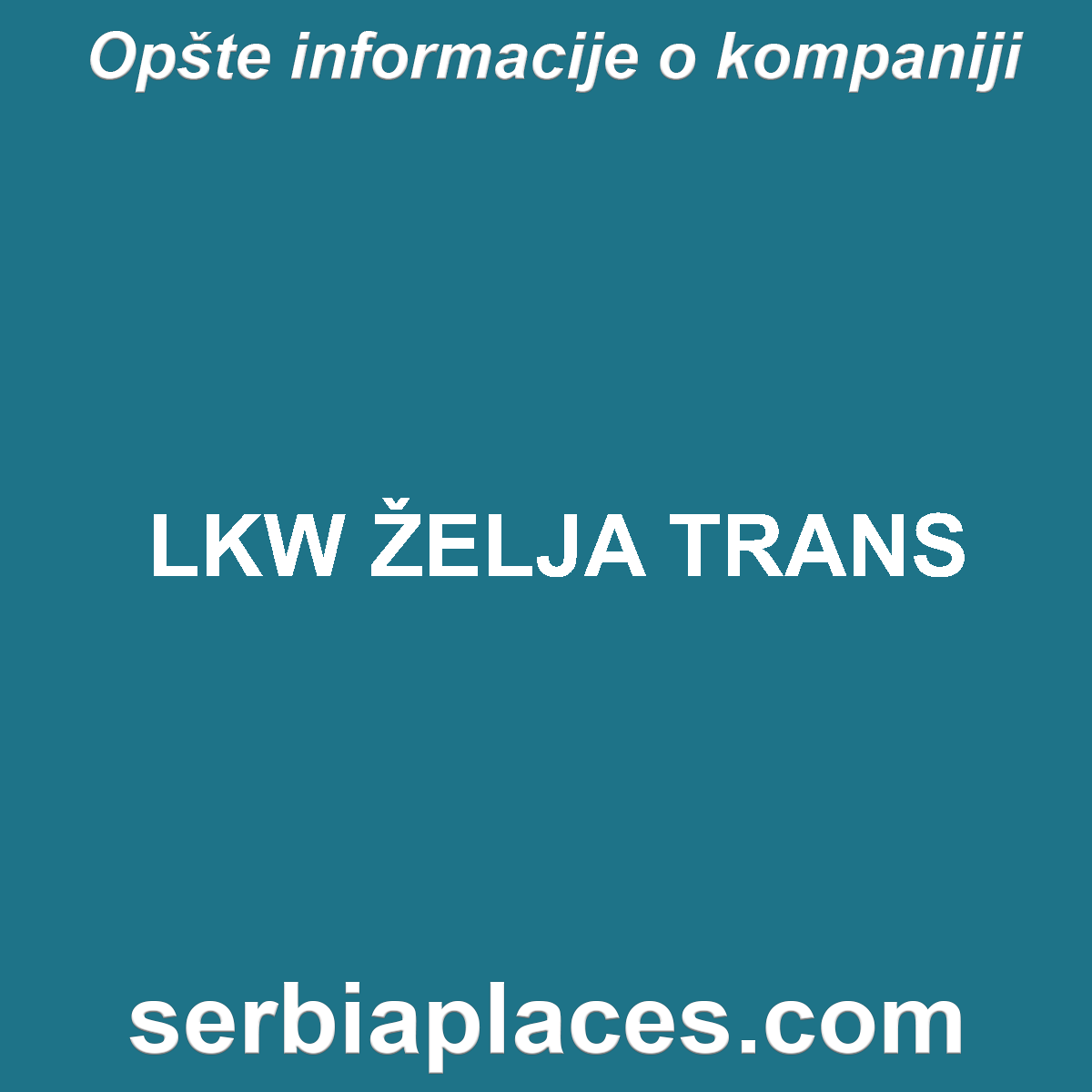 LKW ŽELJA TRANS