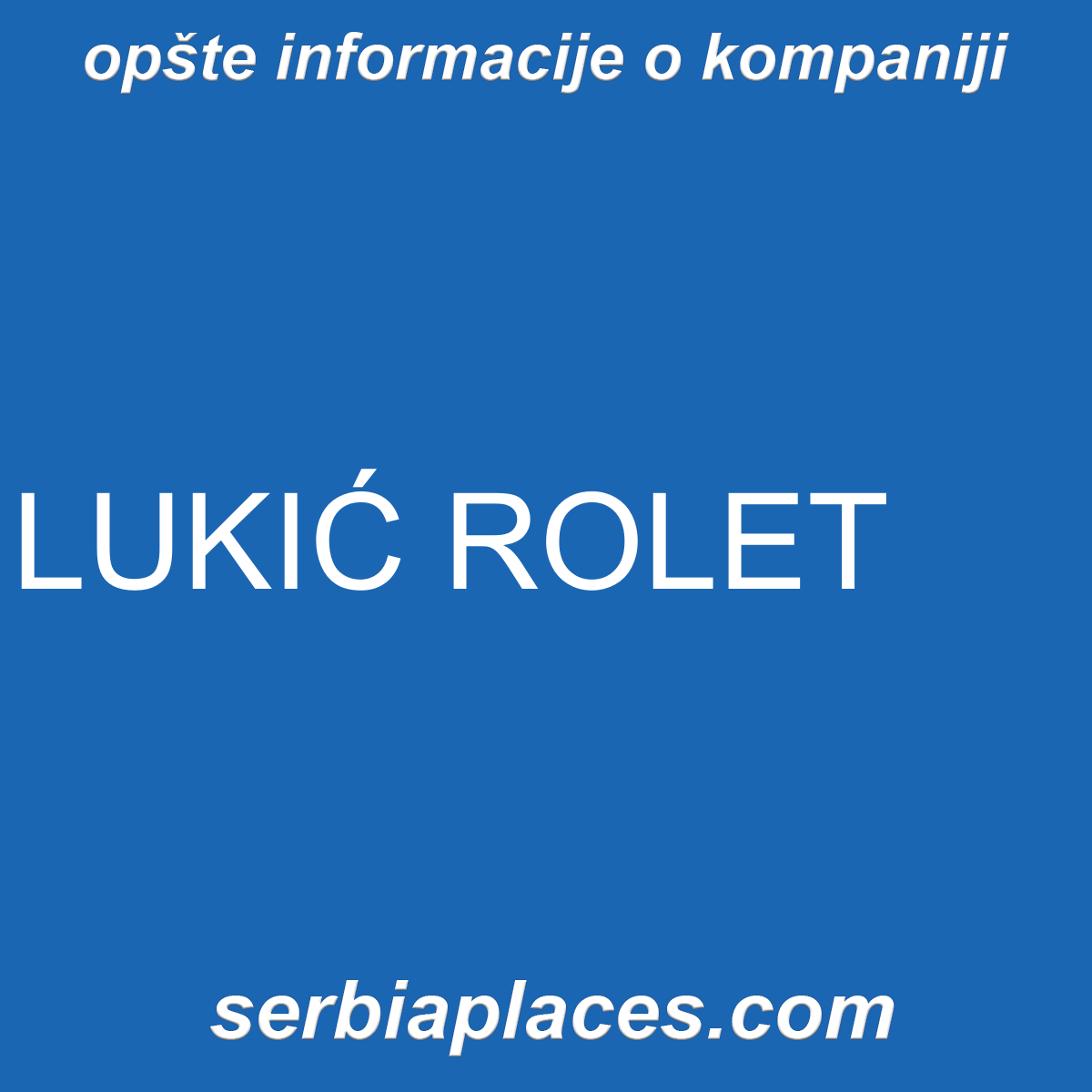 LUKIĆ ROLET