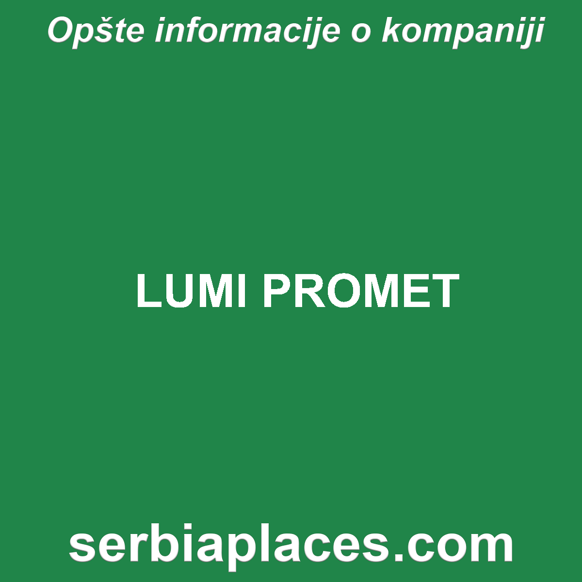LUMI PROMET