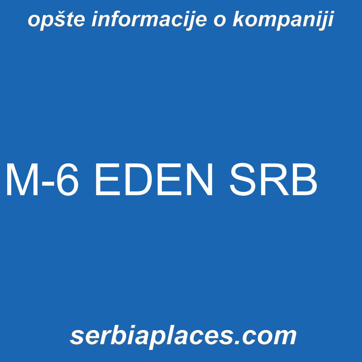 M-6 EDEN SRB