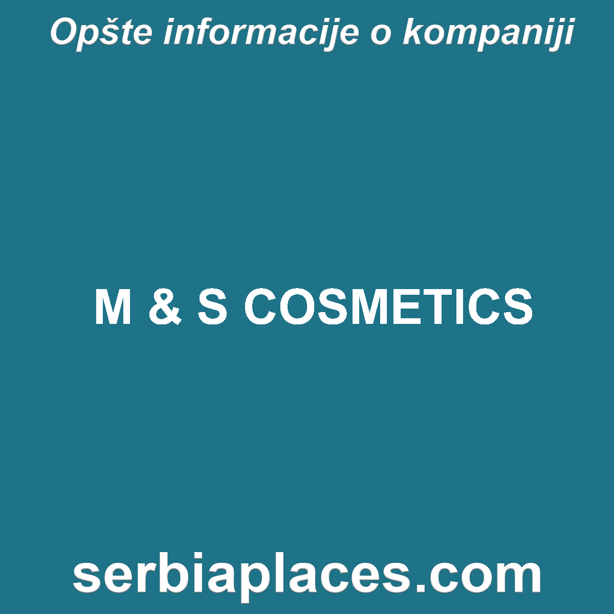 M & S COSMETICS