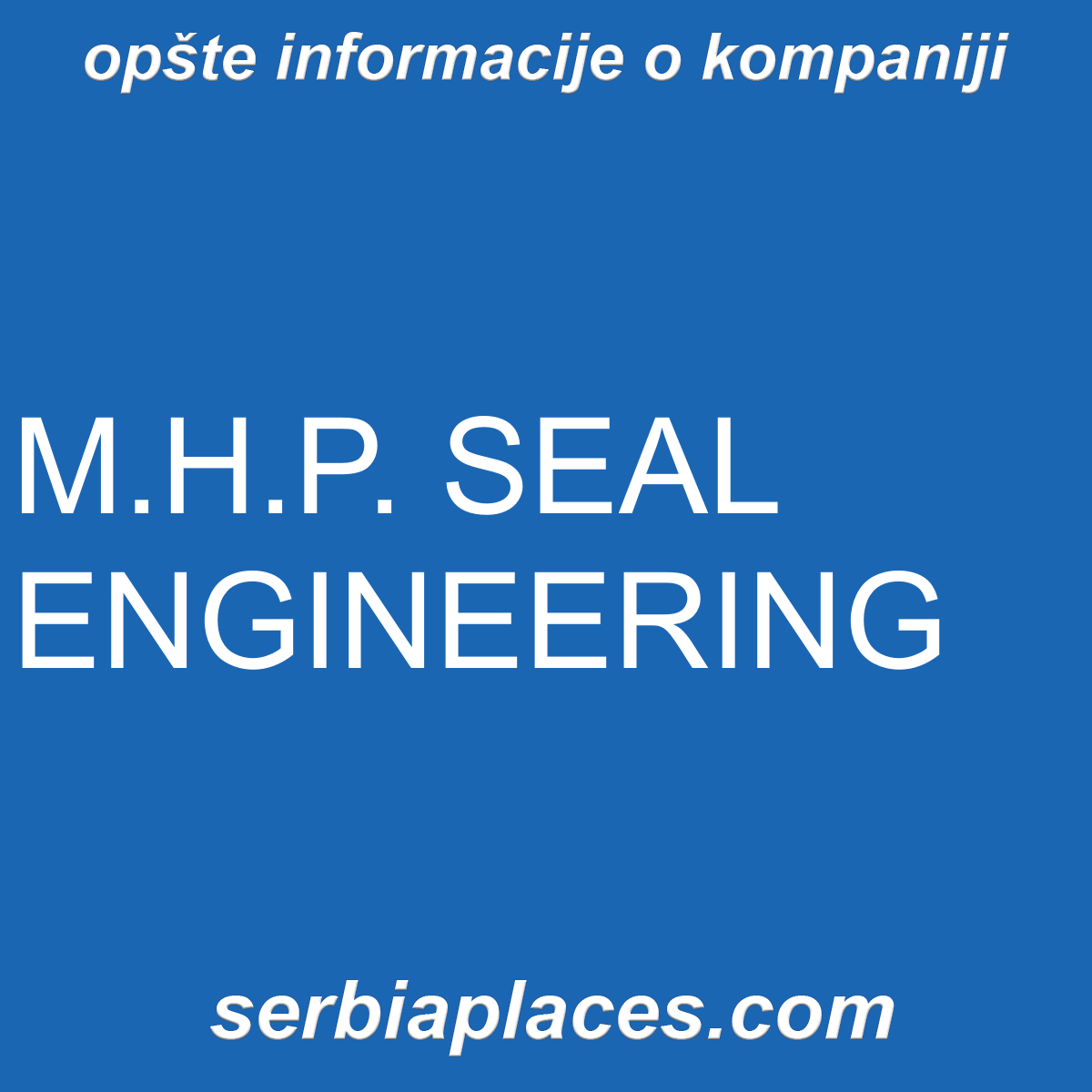M.H.P. SEAL ENGINEERING